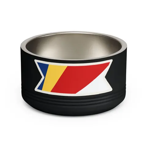 Seychelles Color Fan Pet Bowl — front view
