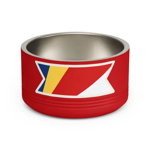 Seychelles Color Fan Pet Bowl — front view