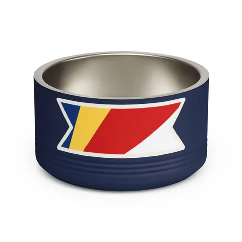 Seychelles Color Fan Pet Bowl — front view