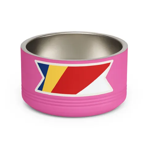 Seychelles Color Fan Pet Bowl — front view