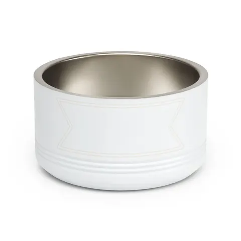 Sierra Leone Green White Blue Pet Bowl — front view