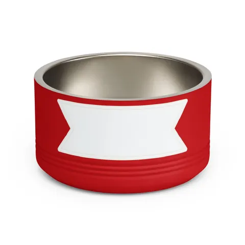 Sierra Leone Green White Blue Pet Bowl — front view