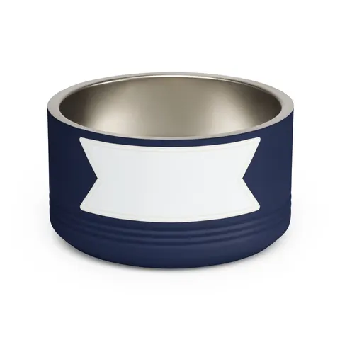 Sierra Leone Green White Blue Pet Bowl — front view