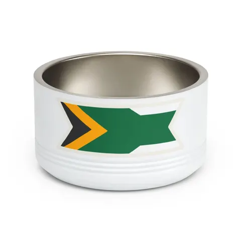 South Africa Rainbow Y Pattern Pet Bowl — front view