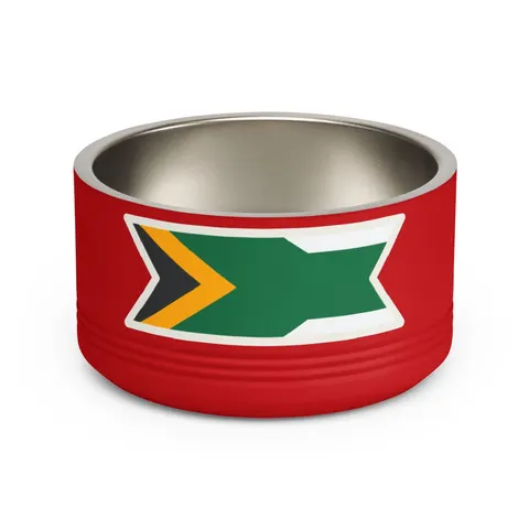 South Africa Rainbow Y Pattern Pet Bowl — front view
