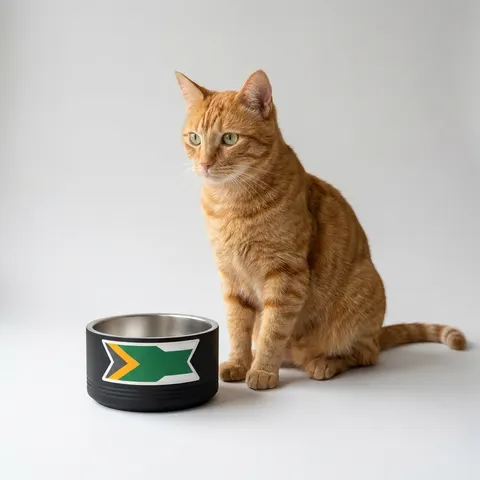 South Africa Rainbow Y Pattern Pet Bowl