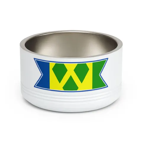 St. Vincent & Grenadines Diamonds Pet Bowl — front view