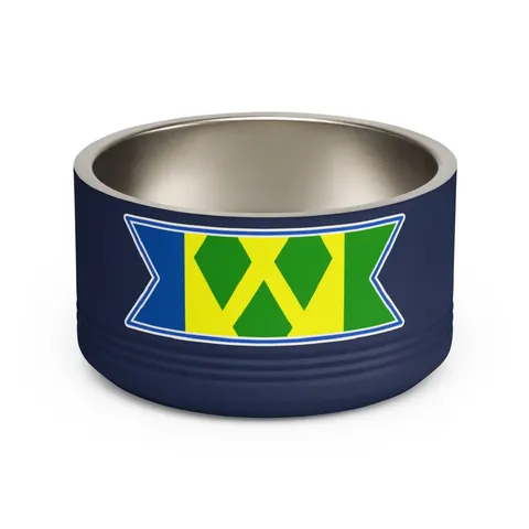 St. Vincent & Grenadines Diamonds Pet Bowl — front view