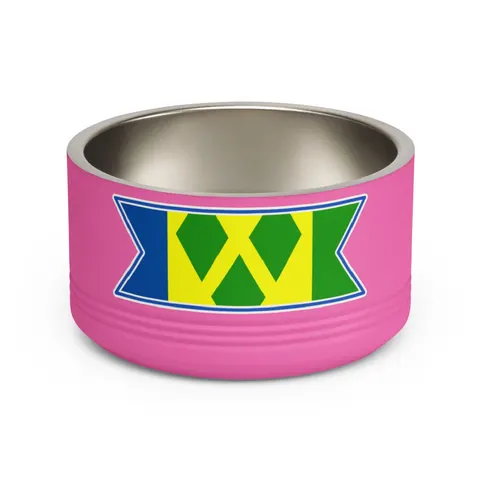 St. Vincent & Grenadines Diamonds Pet Bowl — front view