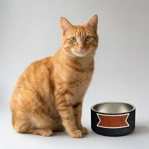 Harlem Jazz Silhouettes Pet Bowl