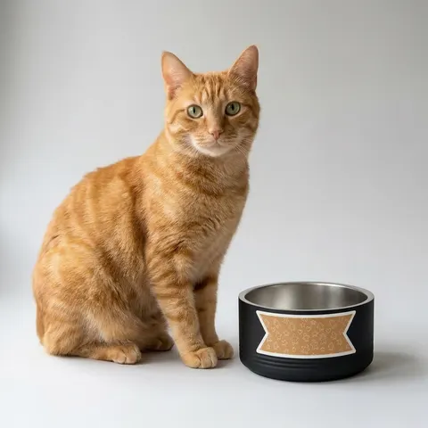 Holiday Gingerbread Cookie Pattern Pet Bowl