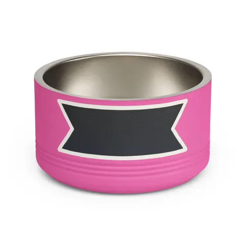 New Year Midnight Sparkle Gradient Pet Bowl — front view
