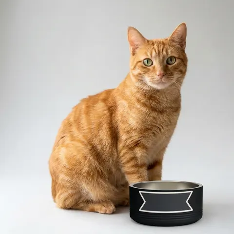 New Year Midnight Sparkle Gradient Pet Bowl