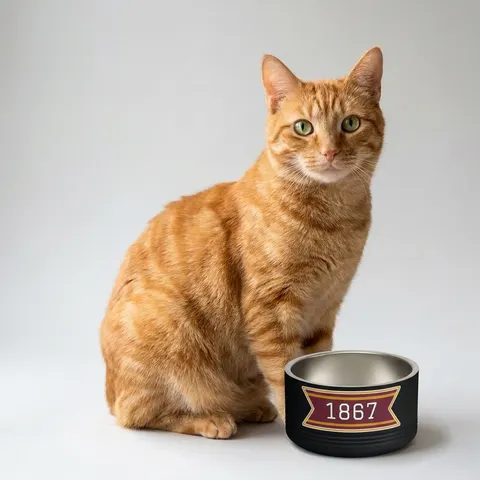 Morehouse 1867 Maroon & Gold Classic Pet Bowl