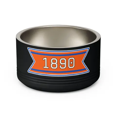 Savannah State 1890 Orange & Blue Pet Bowl — back view