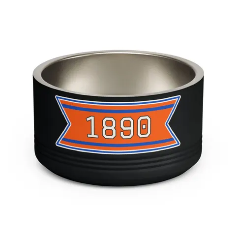 Savannah State 1890 Orange & Blue Pet Bowl — front view