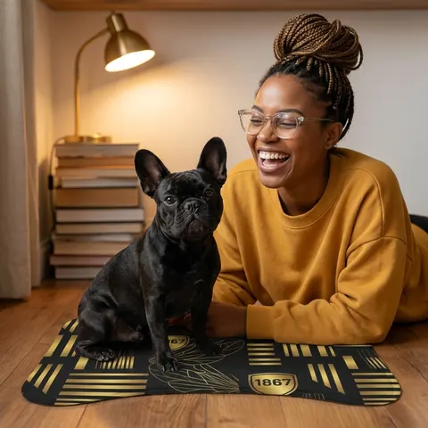 Alabama State 1867 Black & Gold Pet Feeding Mats