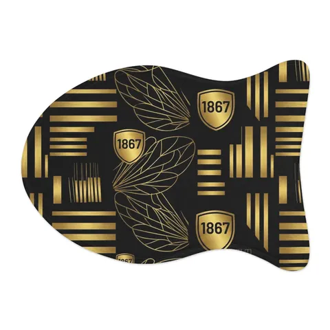 Alabama State 1867 Black & Gold Pet Feeding Mats — other view