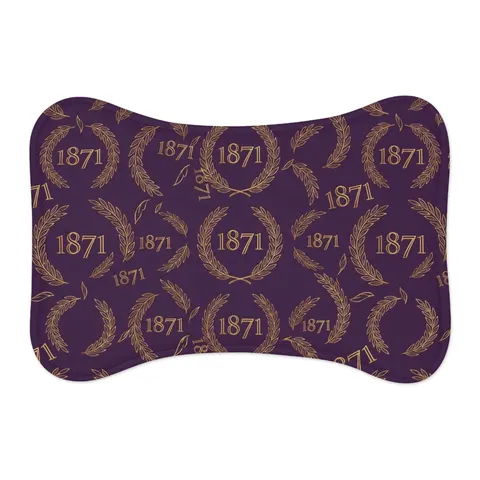 Alcorn 1871 Purple & Gold Academic Pet Feeding Mats — other view