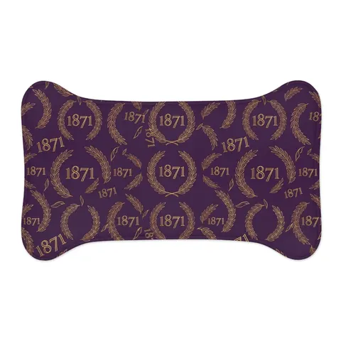 Alcorn 1871 Purple & Gold Academic Pet Feeding Mats — other view