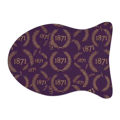 Alcorn 1871 Purple & Gold Academic Pet Feeding Mats — other view