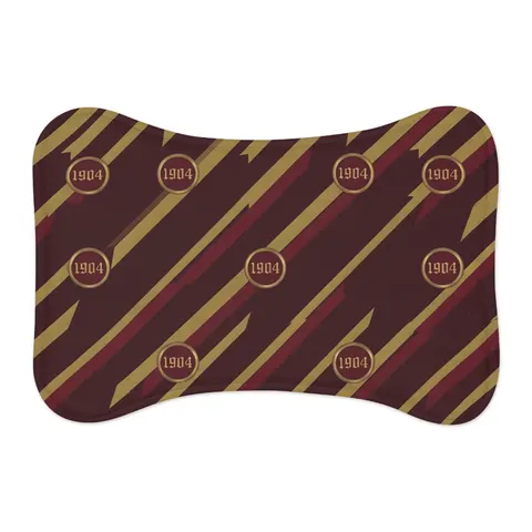 Bethune-Cookman 1904 Maroon & Gold Pet Feeding Mats — other view