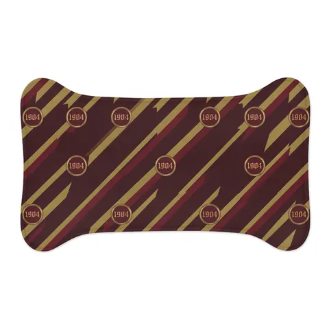 Bethune-Cookman 1904 Maroon & Gold Pet Feeding Mats — other view