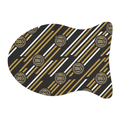 Bowie State 1865 Black & Gold Panel Pet Feeding Mats — other view