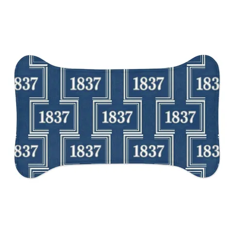Cheyney 1837 Blue & White Pet Feeding Mats — other view