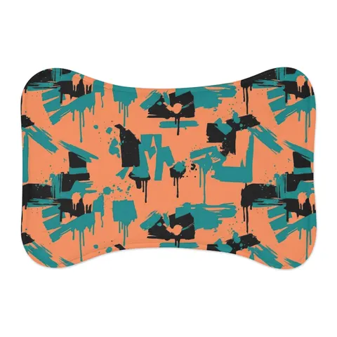 Atlanta Old Fourth Ward Murals Pet Feeding Mats — other view