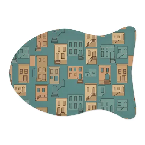 Baltimore Rowhouse Stoops Pet Feeding Mats — other view