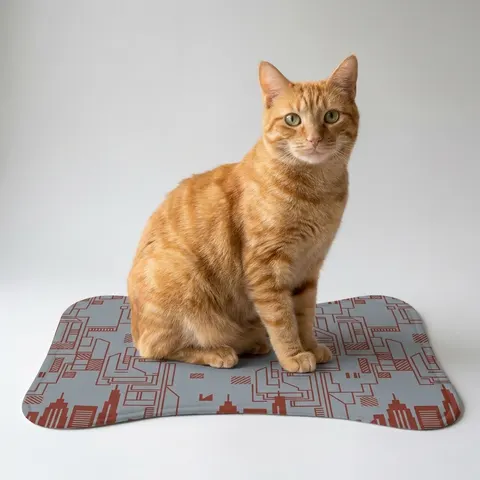 Chicago South Side Blocks Pet Feeding Mats