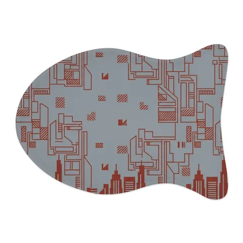 Chicago South Side Blocks Pet Feeding Mats — other view