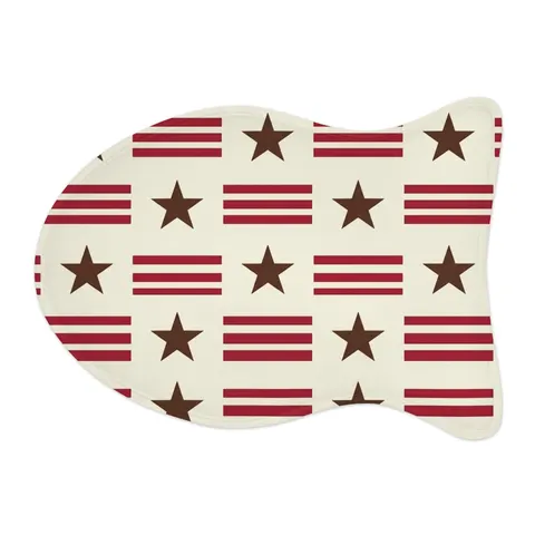 DC Chocolate City Flag Stars Pet Feeding Mats — other view