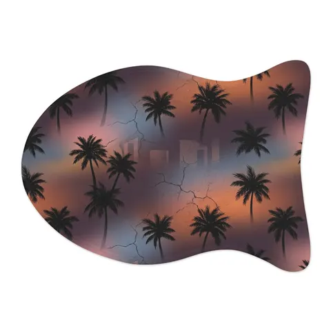 Compton Palm Tree Shadows Pet Feeding Mats — other view