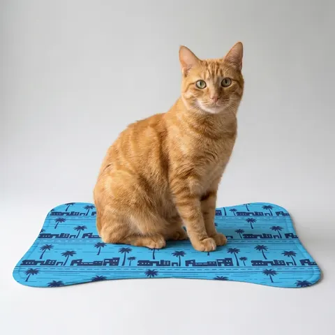 Crenshaw Blue Boulevard Pet Feeding Mats