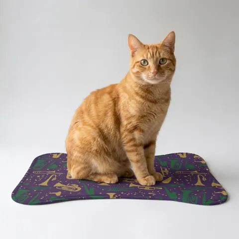 New Orleans Treme Brass Band Pet Feeding Mats