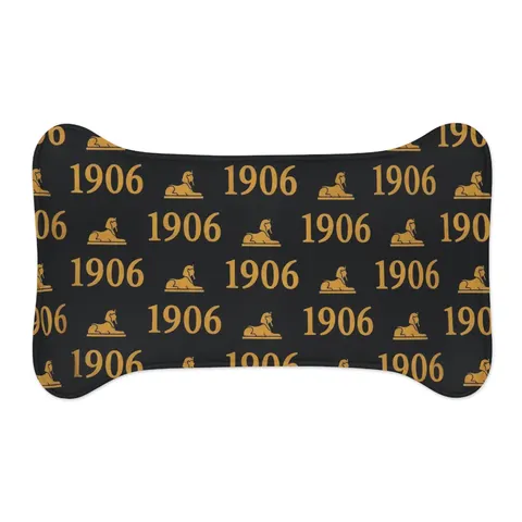 Alpha 1906 Black & Old Gold Pet Feeding Mats — other view
