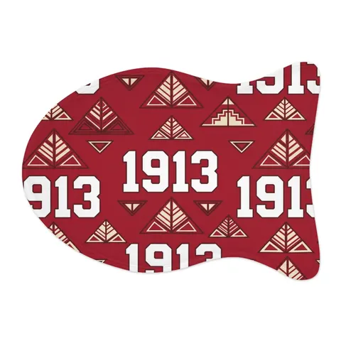 Delta 1913 Crimson Stamp Pet Feeding Mats — other view