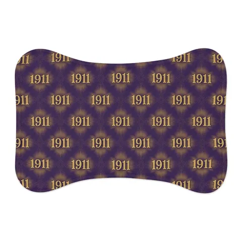 Omega 1911 Purple & Gold Glow Pet Feeding Mats — other view