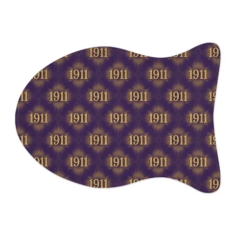 Omega 1911 Purple & Gold Glow Pet Feeding Mats — other view