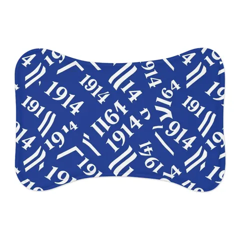 Sigma 1914 Royal Blue & White Pet Feeding Mats — other view