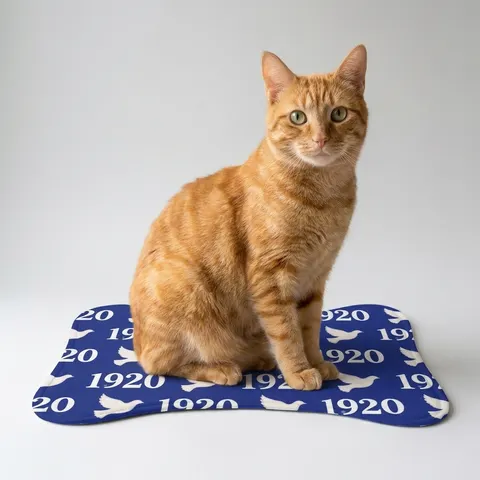 Zeta 1920 Royal Blue & White Pet Feeding Mats