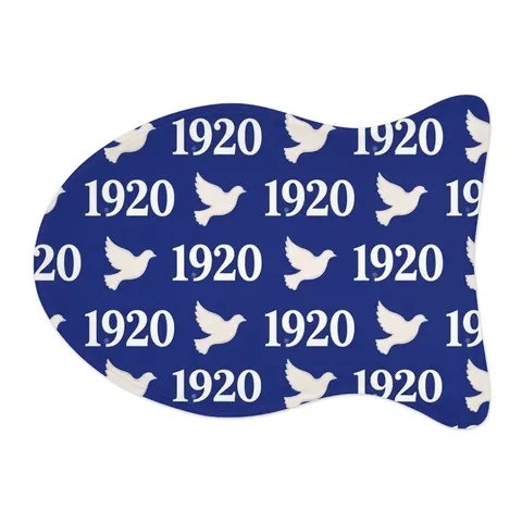 Zeta 1920 Royal Blue & White Pet Feeding Mats — other view