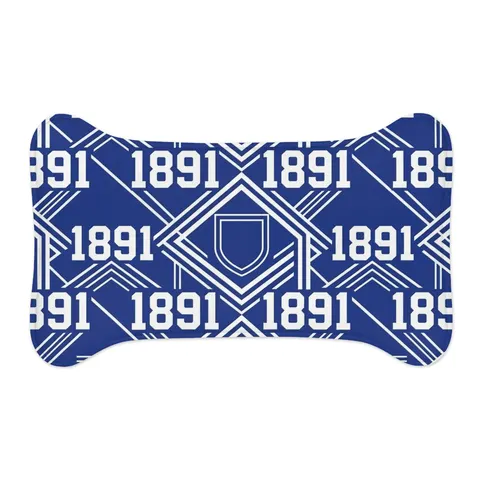 Elizabeth City State 1891 Blue & White Pet Feeding Mats — other view