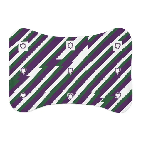 Faith Flag AME-Inspired Purple & Green Pet Feeding Mats — other view