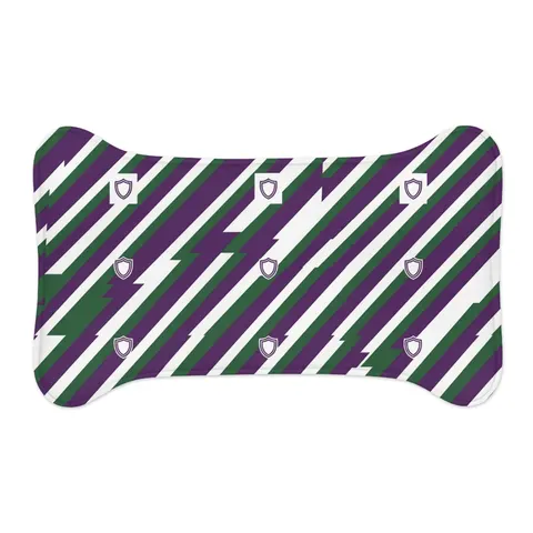 Faith Flag AME-Inspired Purple & Green Pet Feeding Mats — other view