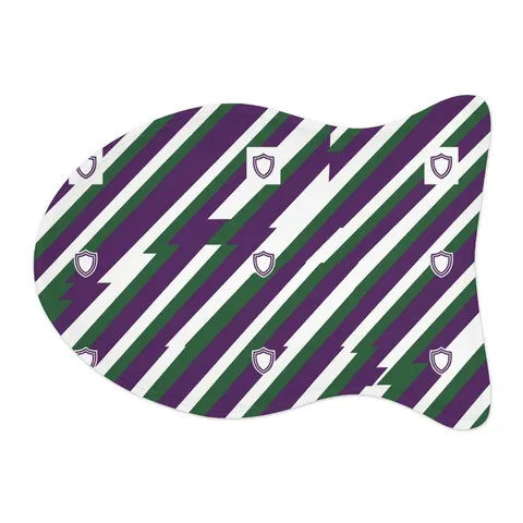 Faith Flag AME-Inspired Purple & Green Pet Feeding Mats — other view