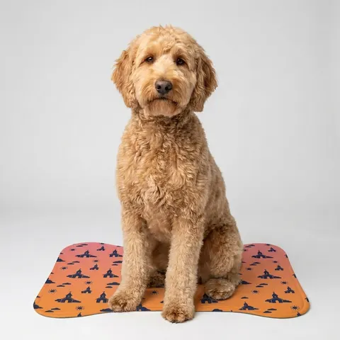 Faith Flag Black Church Sunrise Pet Feeding Mats