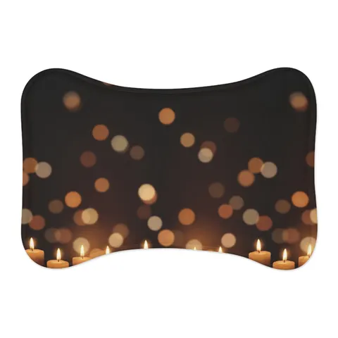 Faith Flag Candlelight Meditation Pet Feeding Mats — other view